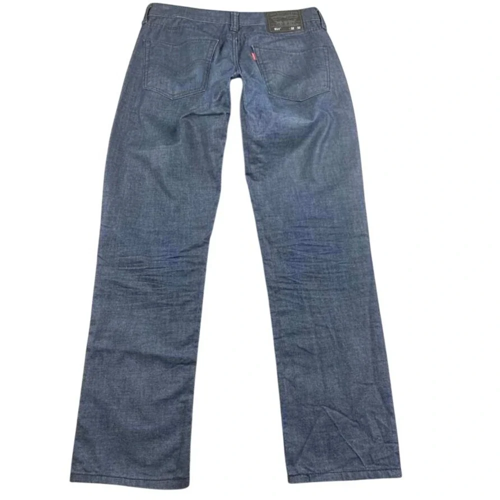 Levi's 511 Jeans Men 32x32‎ Skinny Dark Blue Denim 100% Cotton Denim Black Patch